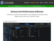 Tablet Screenshot of cantabilesoftware.com